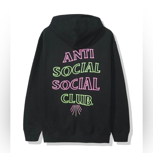 Anti Social Social Club 777 Hoodie (FW19) Black - Picture 2 of 6